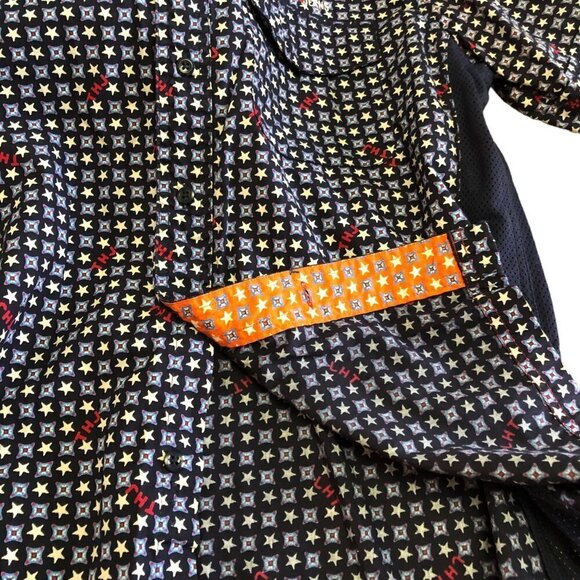 Vintage Y2K Tommy Hilfiger All Over Stars Long Sleeve Button Down Shirt Size L - Picture 6 of 9